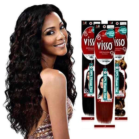 Bobbi Boss 100% Human Hair (Single Pack) Bobbi Boss Visso Remi 100% Human Hair VISSO OCEAN WAVE 8"~18"