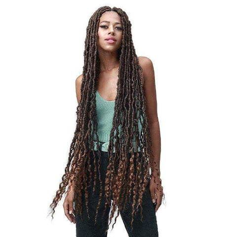 Bobbi Boss Crochet Braid Bobbi Boss Synthetic Crochet Braid - NU LOCS FRENCH TIPS 36" 2X
