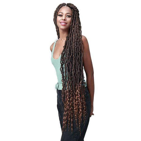 Bobbi Boss Crochet Braid Bobbi Boss Synthetic Crochet Braid - NU LOCS FRENCH TIPS 36" 2X