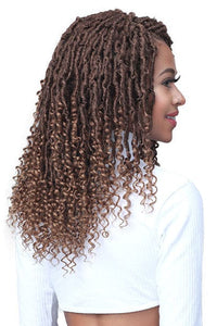 Bobbi Boss Frontal Lace Wigs Bobbi Boss Synthetic Hair Lace Front Wig - MLF617 MICRO LOCS CURLY TIPS 22