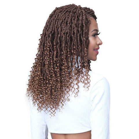 Bobbi Boss Frontal Lace Wigs Bobbi Boss Synthetic Hair Lace Front Wig - MLF617 MICRO LOCS CURLY TIPS 22