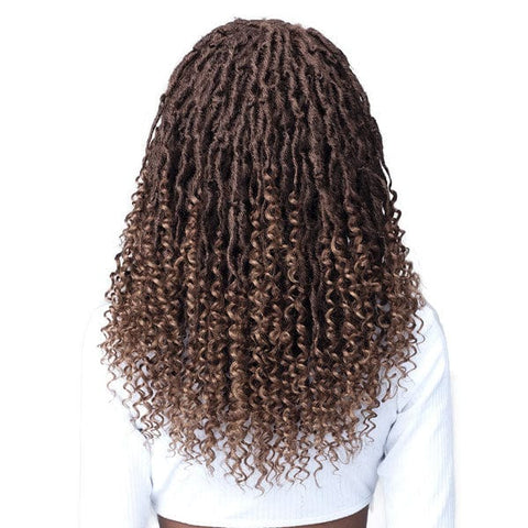 Bobbi Boss Frontal Lace Wigs Bobbi Boss Synthetic Hair Lace Front Wig - MLF617 MICRO LOCS CURLY TIPS 22