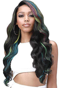 Bobbi Boss Human Hair Blend Lace Wigs Bobbi Boss Human Hair Blend 13X7 Glueless Frontal Lace Wig - MBLF004 LONDON