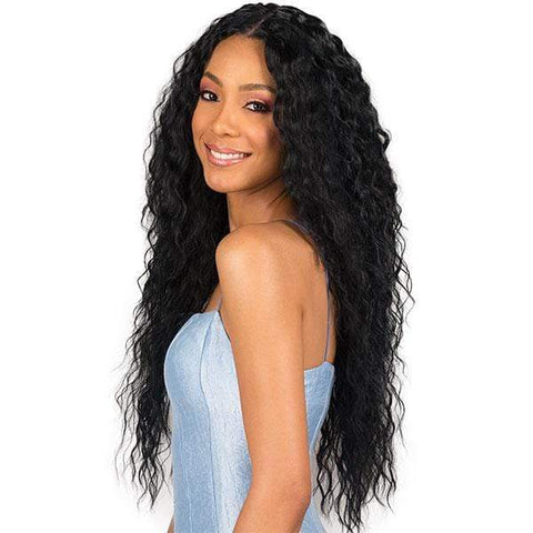 Bobbi Boss Human Hair Blend Lace Wigs Bobbi Boss Human Hair Blend 4X4 Swiss Lace Front Wig - MBLF120 KIANA