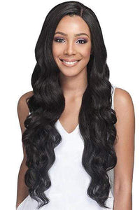 Bobbi Boss Human Hair Blend Lace Wigs Bobbi Boss Human Hair Blend 4X4 Swiss Lace Front Wig - MBLF150 PEKELA