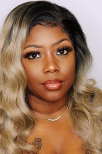 Bobbi Boss Human Hair Blend Lace Wigs Bobbi Boss Human Hair Blend 4X4 Swiss Lace Front Wig - MBLF150 PEKELA