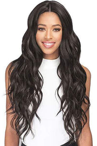 Bobbi Boss Human Hair Blend Lace Wigs Bobbi Boss Human Hair Blend Deep Part Swiss Lace Front Wig - MBLF140 FREYA