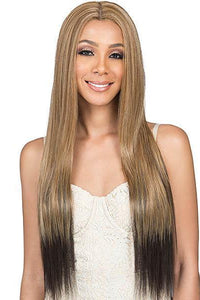 Bobbi Boss Human Hair Blend Lace Wigs Bobbi Boss Human Hair Blend Deep Part Swiss Lace Front Wig - MBLF30 LIA