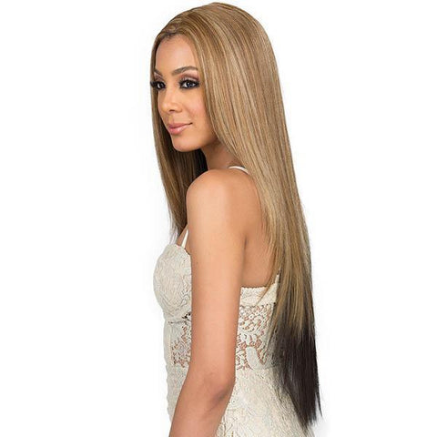 Bobbi Boss Human Hair Blend Lace Wigs Bobbi Boss Human Hair Blend Deep Part Swiss Lace Front Wig - MBLF30 LIA