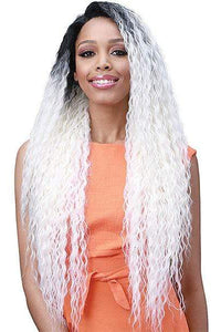 Bobbi Boss Human Hair Blend Lace Wigs Bobbi Boss Miss Origin Human Hair Blend 13X6 Frontal Lace Wig - MOGLWBR32 BRAZILIAN WAVE 32