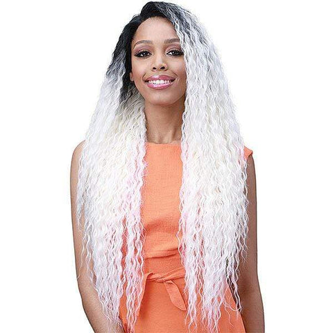 Bobbi Boss Human Hair Blend Lace Wigs Bobbi Boss Miss Origin Human Hair Blend 13X6 Frontal Lace Wig - MOGLWBR32 BRAZILIAN WAVE 32