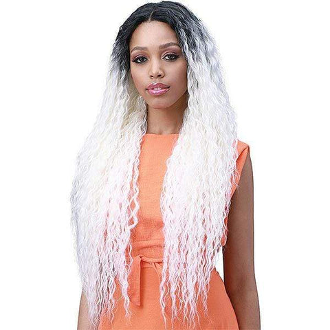 Bobbi Boss Human Hair Blend Lace Wigs Bobbi Boss Miss Origin Human Hair Blend 13X6 Frontal Lace Wig - MOGLWBR32 BRAZILIAN WAVE 32