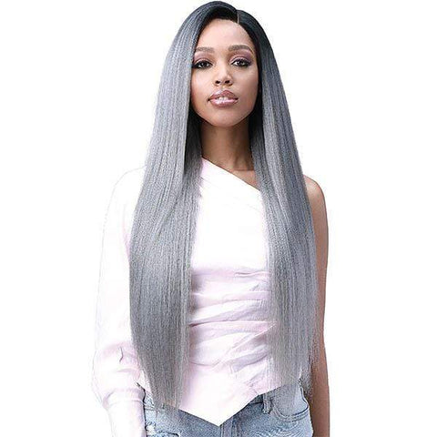 Bobbi Boss Human Hair Blend Lace Wigs Bobbi Boss Miss Origin Human Hair Blend 13X6 Frontal Lace Wig - MOGLWST32 NATURAL STRAIGHT 32