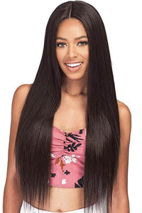 Bobbi Boss Human Hair Blended (Multi Pack) Bobbi Boss Miss Origin Designer Mix 12A Weave Bundle - NATURAL STRAIGHT 3PC + Free Closure
