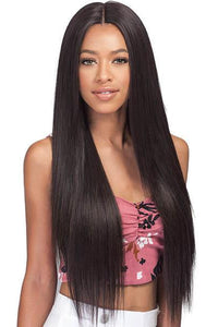 Bobbi Boss Human Hair Blended (Multi Pack) Bobbi Boss Miss Origin Designer Mix 12A Weave Bundle - NATURAL STRAIGHT 3PC + Free Closure