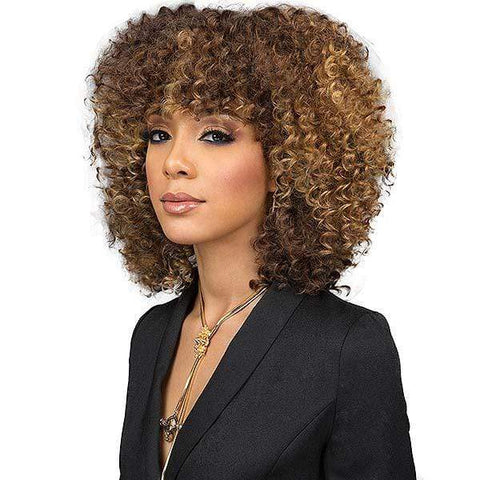 Bobbi Boss Human Hair Blended (Multi Pack) Bobbi Boss Miss Origin Designer Mix Human Hair Blend Short Weave - DEEP WAVE 3PC + Free Closure