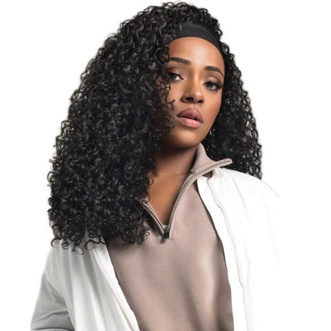 Bobbi Boss Synthetic Headband Wig - M1017 HB JERRY CURL - SoGoodBB.com