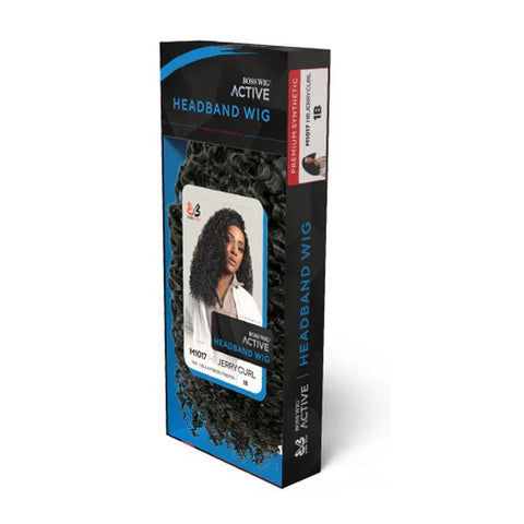Bobbi Boss Synthetic Headband Wig - M1017 HB JERRY CURL - SoGoodBB.com