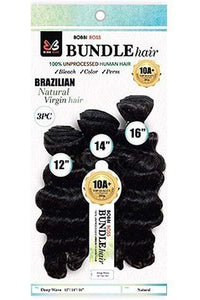 Bobbi Boss Unprocessed Bundle Hair Bobbi Boss Indi Remi 100% Natural Virgin Human Hair Weave Bundle - DEEP WAVE 3PCS