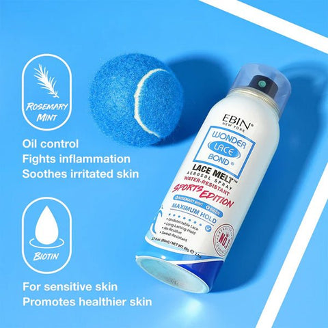 Ebin New York - Wonder Lace Bond Lace Melt Aerosol Spray - SPORTS EDITION - (C) - SoGoodBB.com