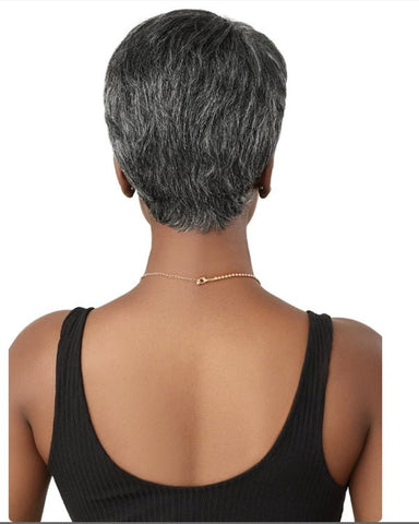 Outre 100% Human Hair Fab & Fly Gray Glamour Full Cap Wig - HH ARLETTE - SoGoodBB.com