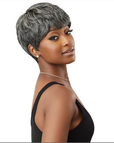 Outre 100% Human Hair Fab & Fly Gray Glamour Full Cap Wig - HH ARLETTE - SoGoodBB.com