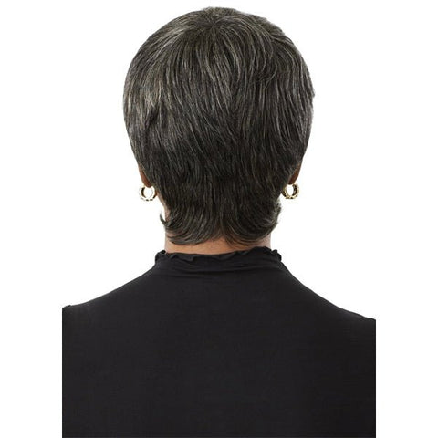 Outre 100% Human Hair Fab & Fly Gray Glamour Full Cap Wig - HH CELIA - SoGoodBB.com