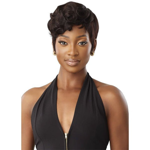 Outre 100% Human Hair Fab & Fly Gray Glamour Full Cap Wig - HH RIRI - SoGoodBB.com
