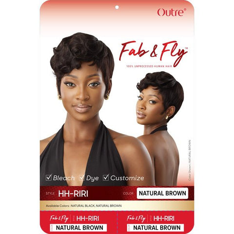 Outre 100% Human Hair Fab & Fly Gray Glamour Full Cap Wig - HH RIRI - SoGoodBB.com