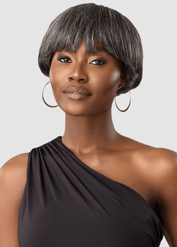 Outre 100% Human Hair Fab & Fly Gray Glamour Wig - MIKAH - SoGoodBB.com