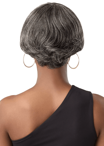 Outre 100% Human Hair Fab & Fly Gray Glamour Wig - MIKAH - SoGoodBB.com
