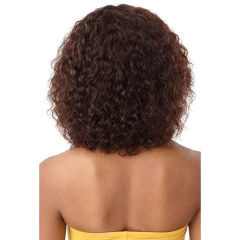 Outre 100% Human Hair Lace Wigs Outre The Daily Wig 100% Human Hair Wet & Wavy Wig - NATURAL DEEP 12" - Clearance