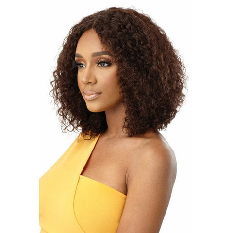 Outre 100% Human Hair Lace Wigs Outre The Daily Wig 100% Human Hair Wet & Wavy Wig - NATURAL DEEP 14"