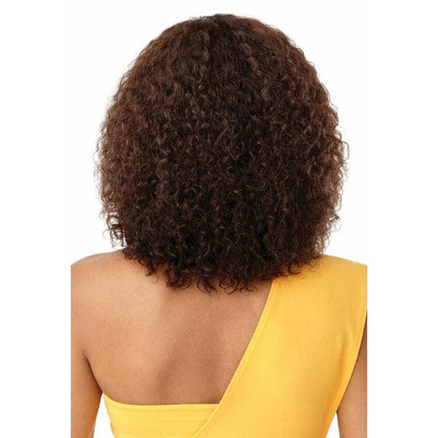 Outre 100% Human Hair Lace Wigs Outre The Daily Wig 100% Human Hair Wet & Wavy Wig - NATURAL DEEP 14"