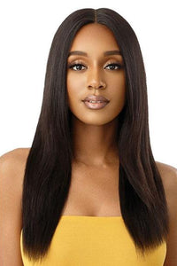 Outre 100% Human Hair Lace Wigs Outre The Daily Wig 100% Human Hair Wet & Wavy Wig - NATURAL DEEP 22" - Clearance