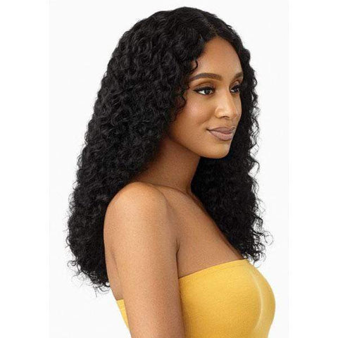 Outre 100% Human Hair Lace Wigs Outre The Daily Wig 100% Human Hair Wet & Wavy Wig - NATURAL DEEP 22" - Clearance