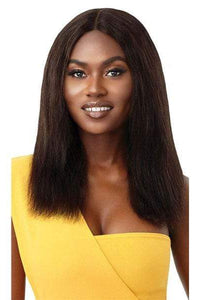 Outre 100% Human Hair Lace Wigs Outre The Daily Wig 100% Human Hair Wet & Wavy Wig - NATURAL WAVE 16"