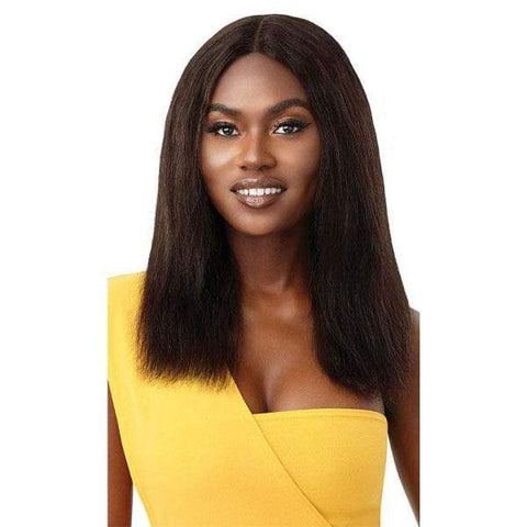 Outre 100% Human Hair Lace Wigs Outre The Daily Wig 100% Human Hair Wet & Wavy Wig - NATURAL WAVE 16"