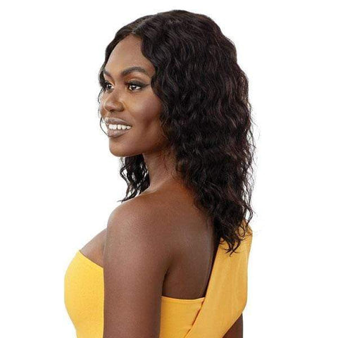 Outre 100% Human Hair Lace Wigs Outre The Daily Wig 100% Human Hair Wet & Wavy Wig - NATURAL WAVE 16"
