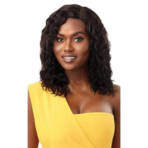 Outre 100% Human Hair Lace Wigs Outre The Daily Wig 100% Human Hair Wet & Wavy Wig - NATURAL WAVE 16"
