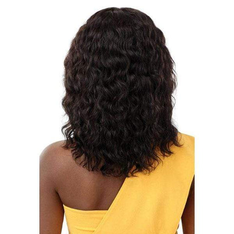 Outre 100% Human Hair Lace Wigs Outre The Daily Wig 100% Human Hair Wet & Wavy Wig - NATURAL WAVE 16"
