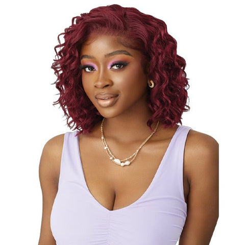 Outre Airtied Human Hair Blend Glueless 13X6 HD Lace Front Wig - HHB LOOSE DEEP 12" - SoGoodBB.com