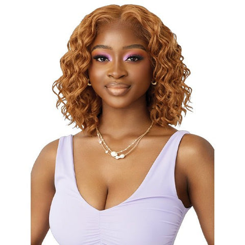 Outre Airtied Human Hair Blend Glueless 13X6 HD Lace Front Wig - HHB LOOSE DEEP 12" - SoGoodBB.com