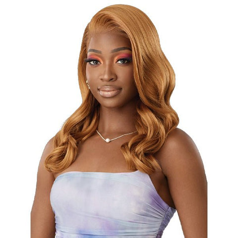 Outre Airtied Human Hair Blend Glueless 13X6 HD Lace Front Wig - HHB NATURAL WAVE 20" - SoGoodBB.com