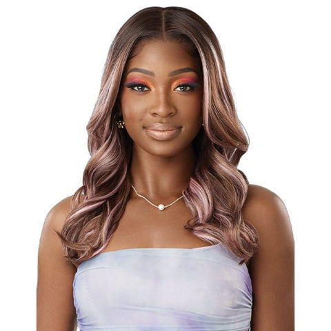 Outre Airtied Human Hair Blend Glueless 13X6 HD Lace Front Wig - HHB NATURAL WAVE 20" - SoGoodBB.com