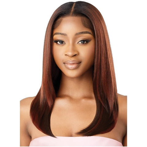 Outre Airtied Human Hair Blend Glueless 13X6 HD Lace Front Wig - HHB SLEEK YAKI 20" - SoGoodBB.com