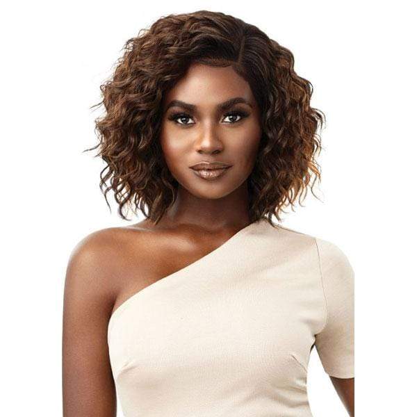 Outre Frontal Lace Wigs DR2/MAPLE BROWN Outre Synthetic Melted Hairline HD Lace Front Wig - THAIS