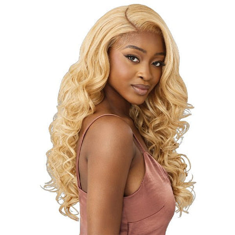 Outre Human Hair Blend 5x5 Lace Closure Wig - HHB GLAM CURLS 24" - SoGoodBB.com