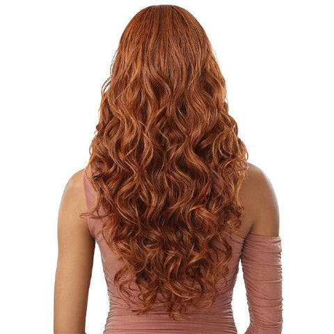 Outre Human Hair Blend 5x5 Lace Closure Wig - HHB GLAM CURLS 24" - SoGoodBB.com