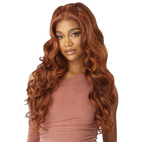 Outre Human Hair Blend 5x5 Lace Closure Wig - HHB GLAM CURLS 24" - SoGoodBB.com